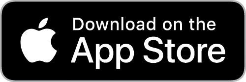 Black rectangle with a white Apple logo on the left and the text Download on the App Store in white to the right, indicating a link to download an app from Apples App Store.